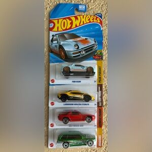 Hot Wheels 2025 Lot of 4 New Sealed Ford RS200/Lambo Hur/83 Porsche/BMW M3 Wagon